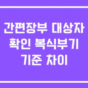 간편장부 대상자 확인 복식부기 기준 차이 간편장부 대상자 확인 복식부기 기준 차이