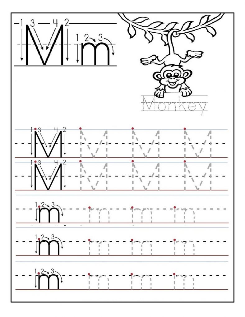 alphabet tracing learning printable