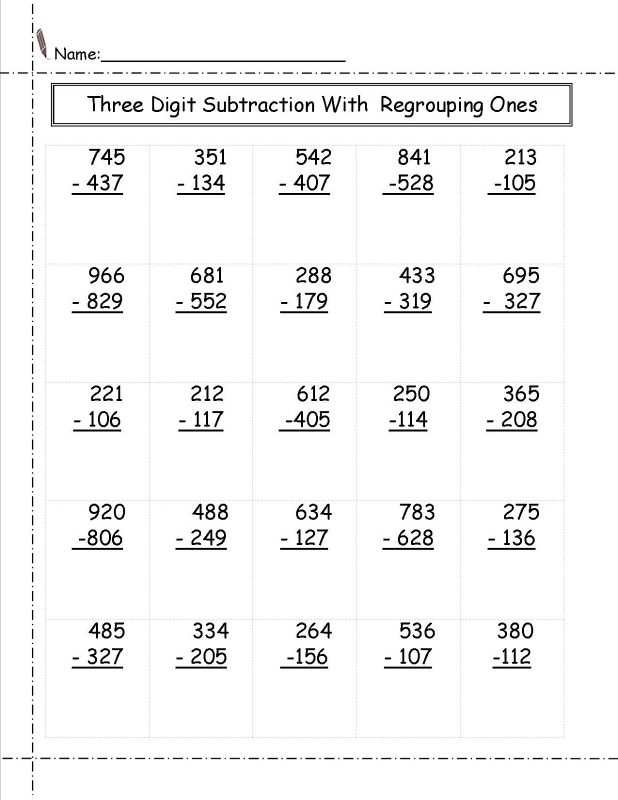 subtraction and addition worksheets learning printable