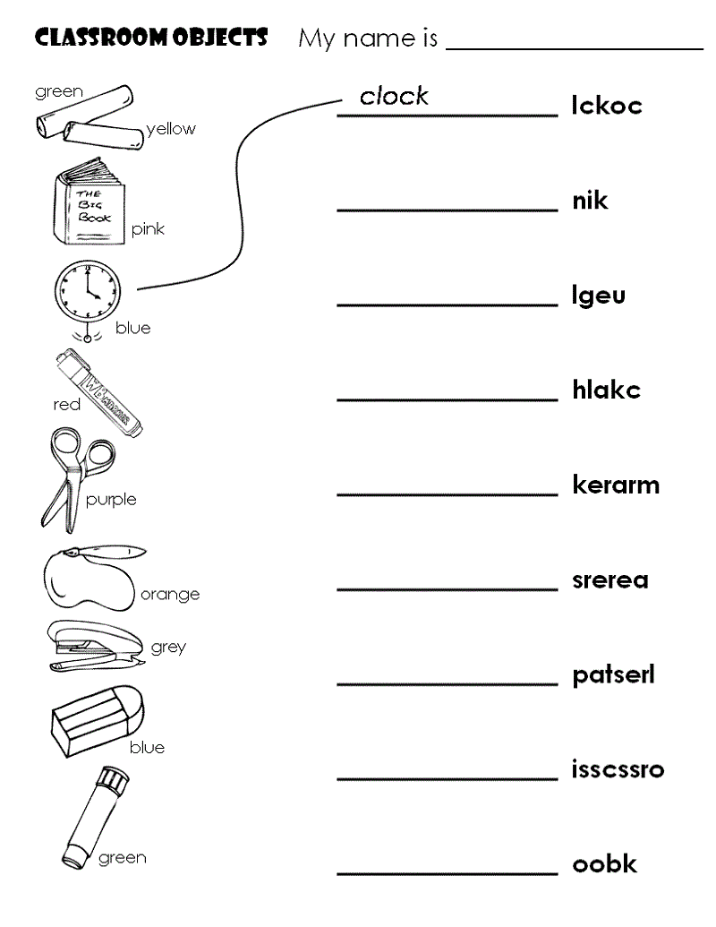 fun and effective worksheet for nursery class learning printable