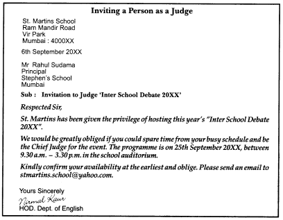 How do i write an informal letter in the 9th board exams? Invitation And Replies Class 12 Format Examples