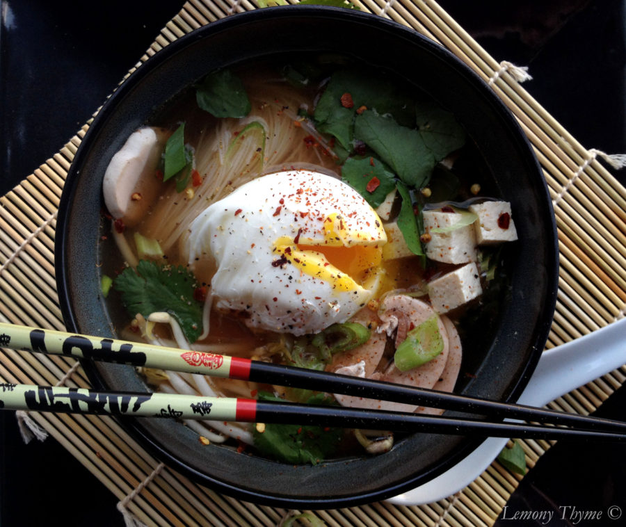 Miso Soup with Poached Egg {Share the Love} Lemony Thyme Lemony Thyme