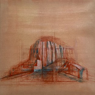 Huile sur toile 70 × 70 cm