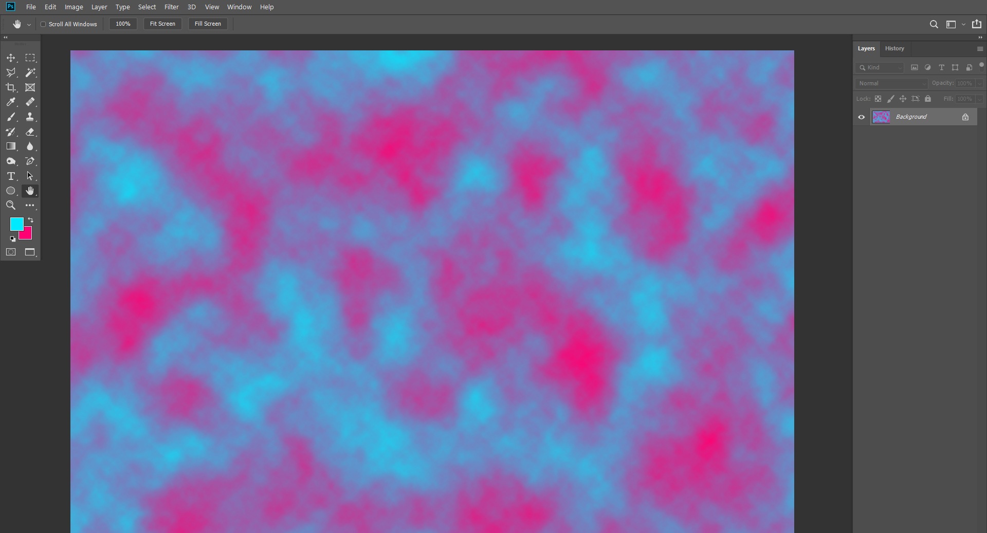 En utilisant l'outil Nuages dans Photoshop