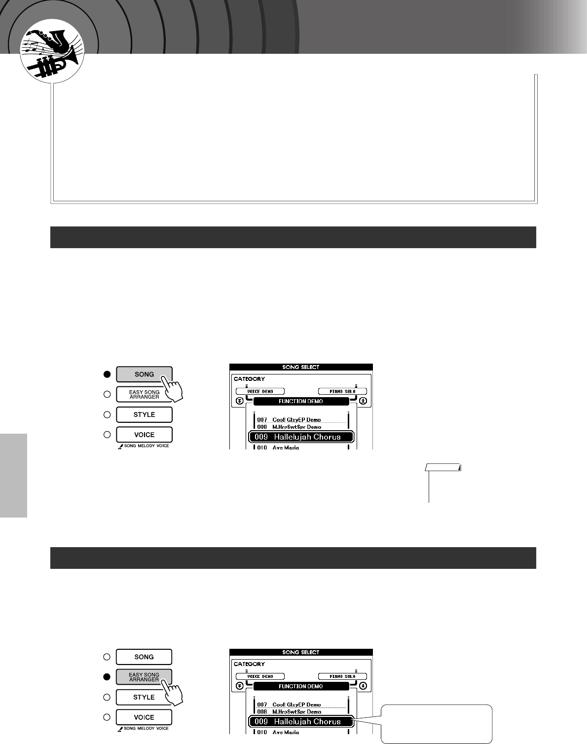 Wir empfehlen ihnen, diese anleitung aufmerksam zu lesen, damit sie die hochentwickelten und . Manual Yamaha Dgx 620 Page 54 Of 148 German