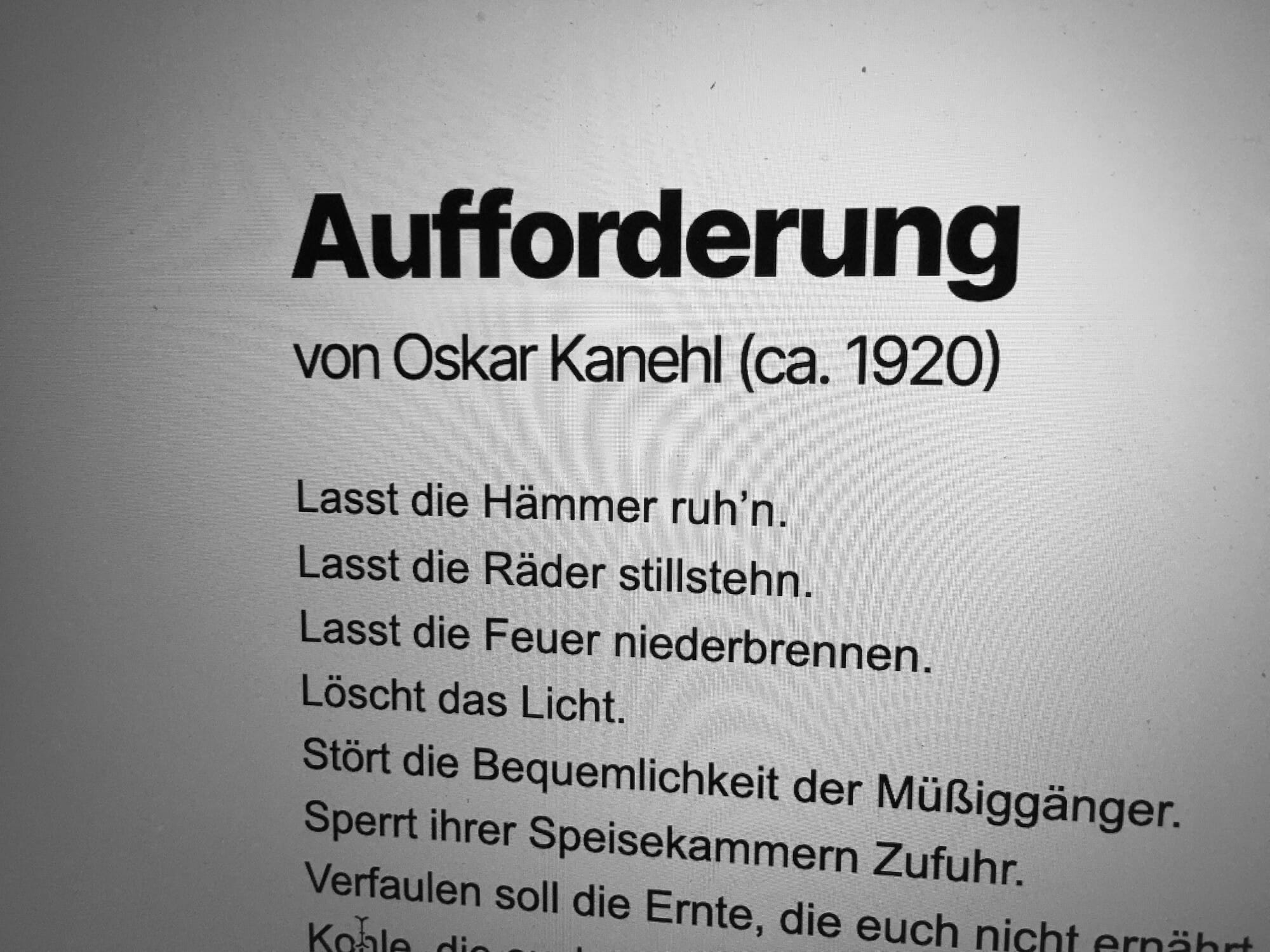 Hallo hier mit suche ich eine 2 zimmer wohnung. Gedichte raus zum 1. Mai - literaturcafe.de