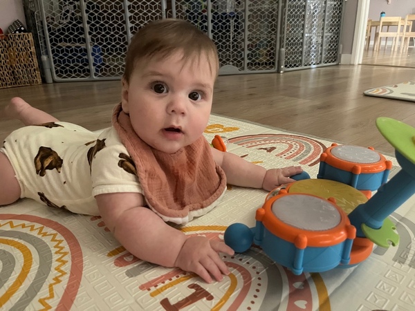 Infant at day care