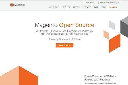 magentoのトップ画面