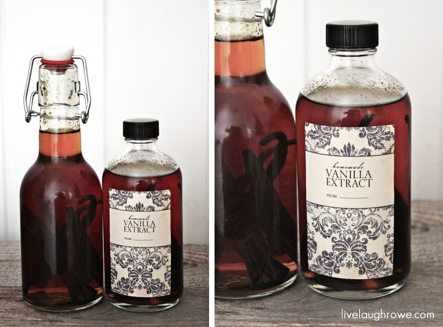 homemade vanilla printable labels live laugh rowe