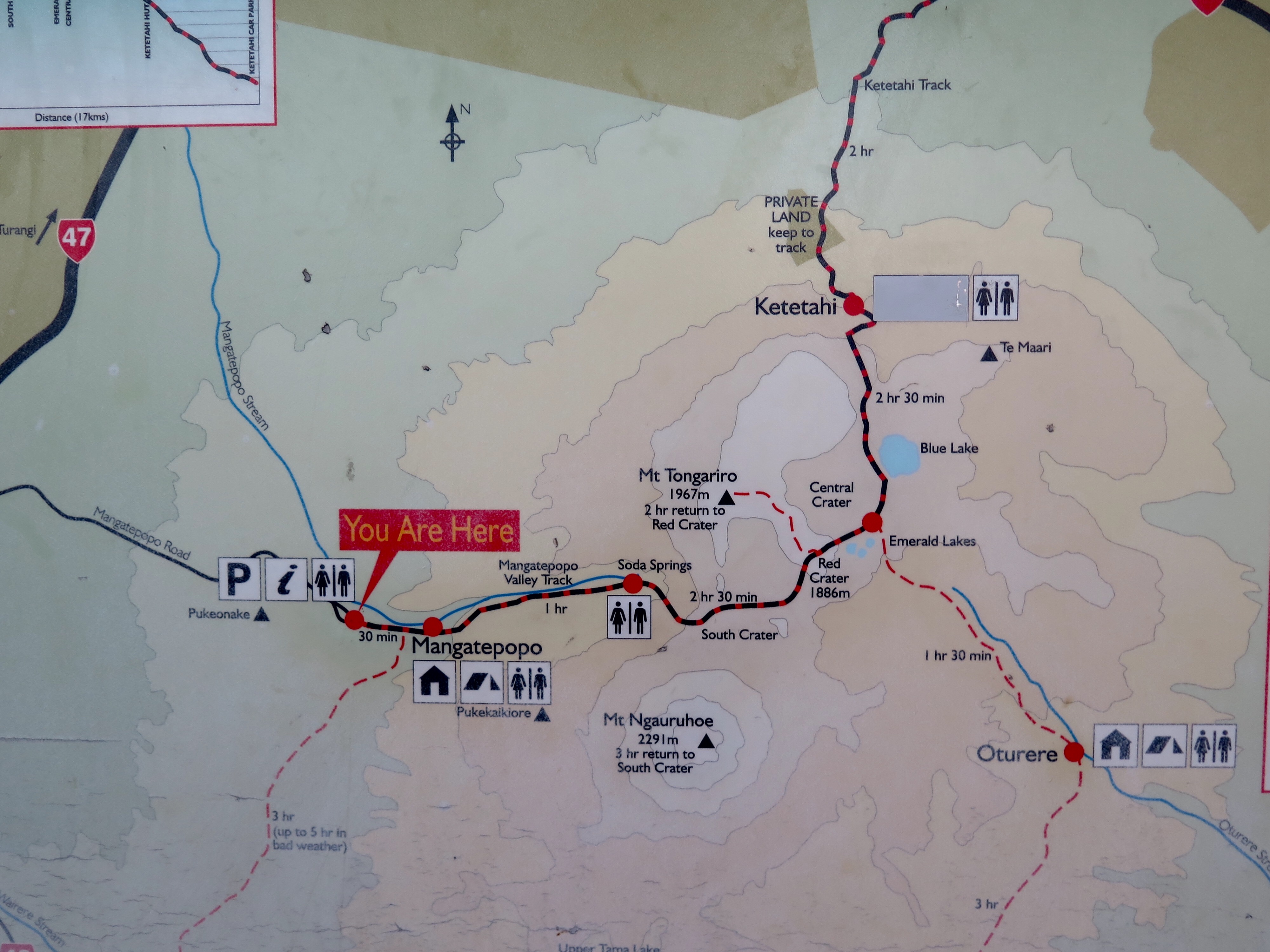 Tongariro Crossing New Zealand Map Tongariro Alpine Crossing, New Zealand LIVETHEDREAMWITHTORI