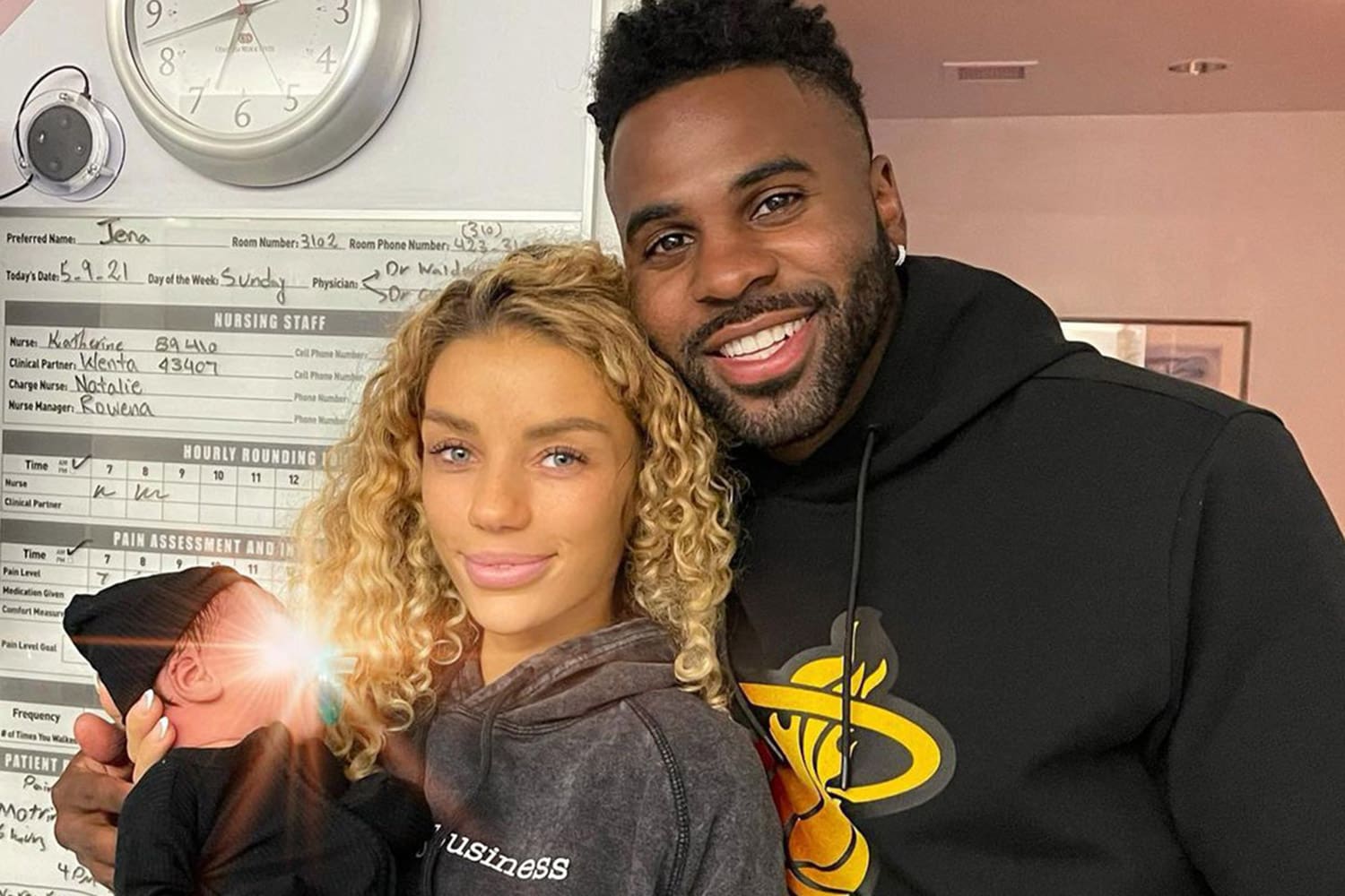 We've 'decided to part ways'. Jason Derulo Welcomes Baby Boy with Girlfriend Jena Frumes ...