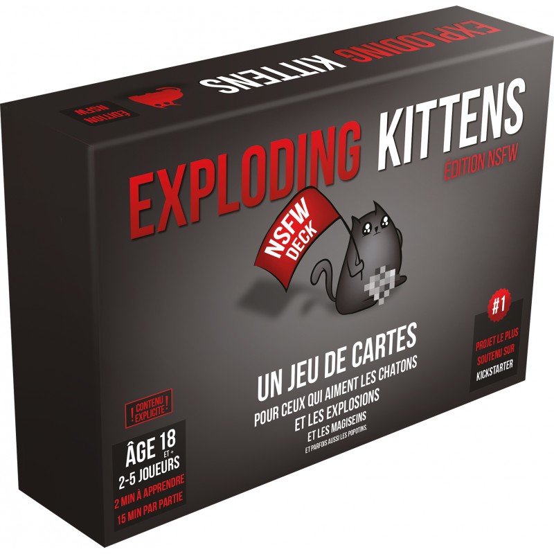 At this point, the kitten explodes and that person is dead, and they are removed from the game. Exploding Kittens - NSFW Version