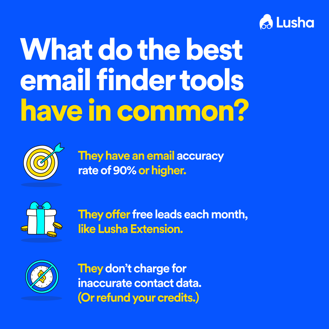 Minelead is a free email finder and domain email finder. Top 5 Email Finder Tools With A 90 Accuracy Rate Lusha