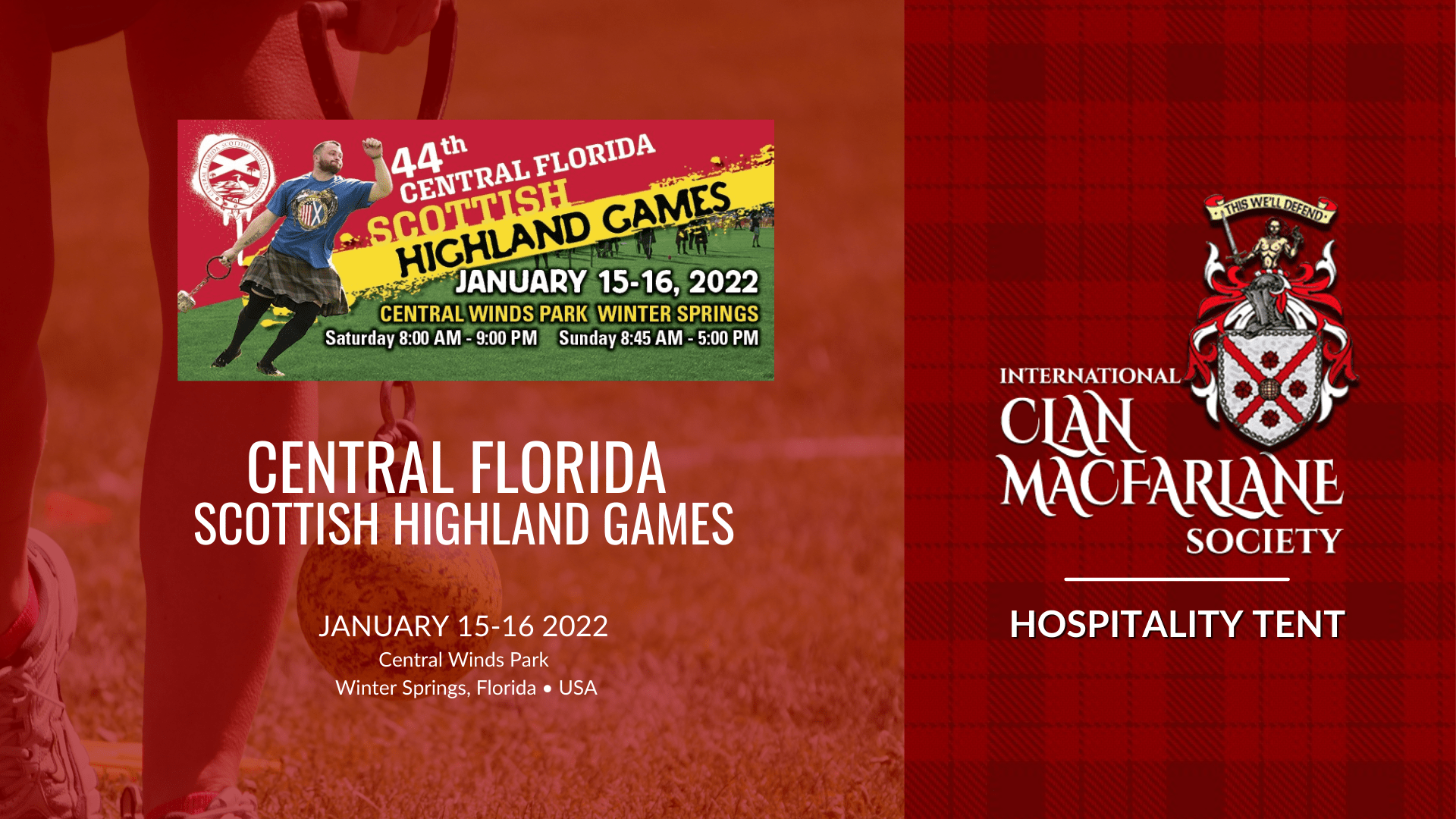 Smoky mountain scottish festival & games. Northeast Florida Highland Games Clan Macfarlane Hospitality Tent