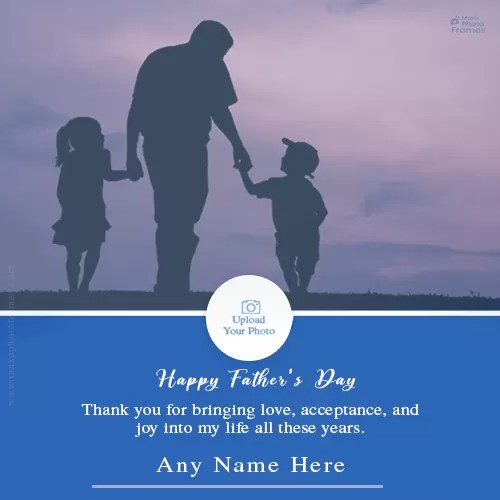 Happy Father's Day 2022 : Happy Fathers Day 2022 With Name And Photo Edit