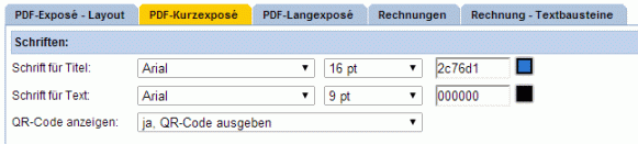 Einstellungen -> Dokukemte QR-Code