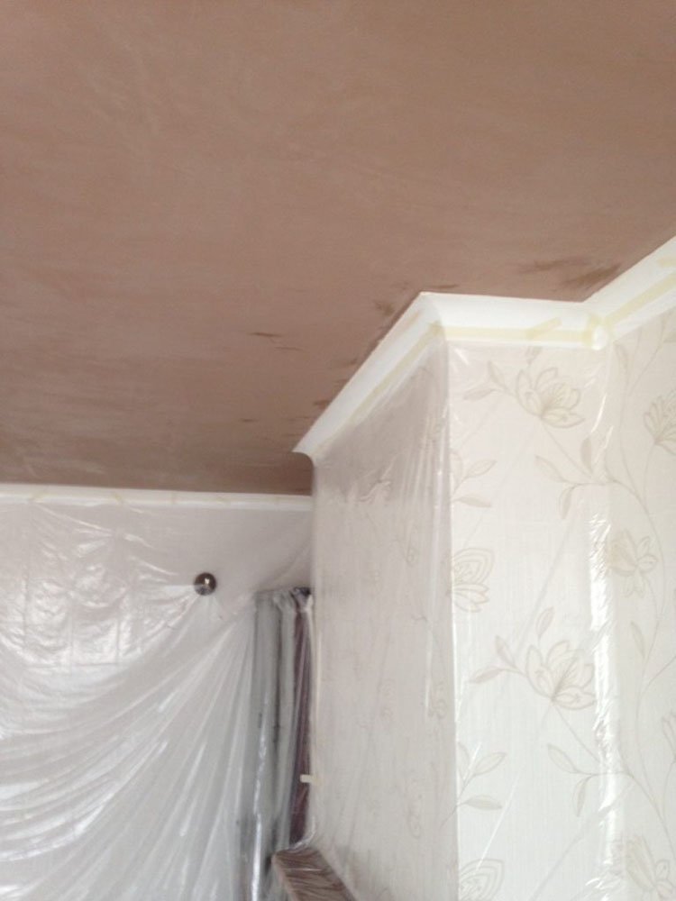 Plastering over artex ceilings · over boarding the ceiling and plaster · remove existing ceiling/board and skim · bond the artex ceiling and skim . Examples of Skimming Artex Ceilings - MA Plastering Services