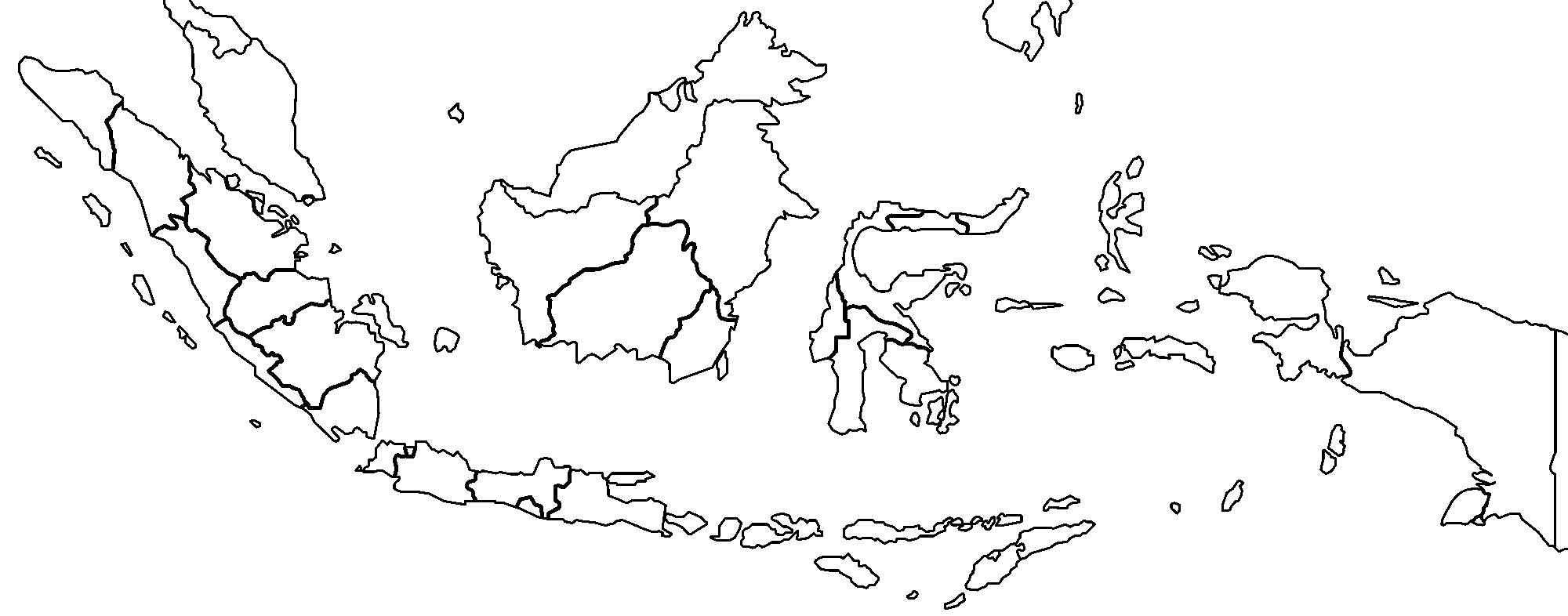 Cara membuat peta indonesia menggambar peta. Indonesia Provinces Blank â¢ Mapsof.net
