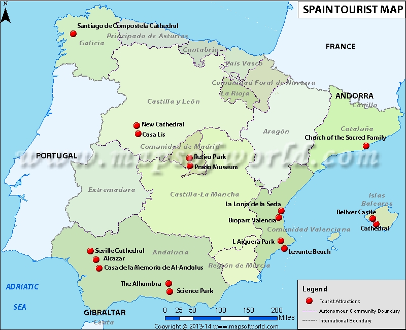 The map legend is sometimes called the map key. Spain Travel Information Map Things To Do Getting In