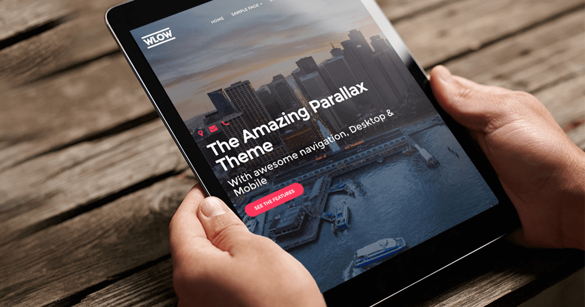 By beeteam368 in add ons. Wlow - Free One Page Scroll Parallax, Wordpress Theme