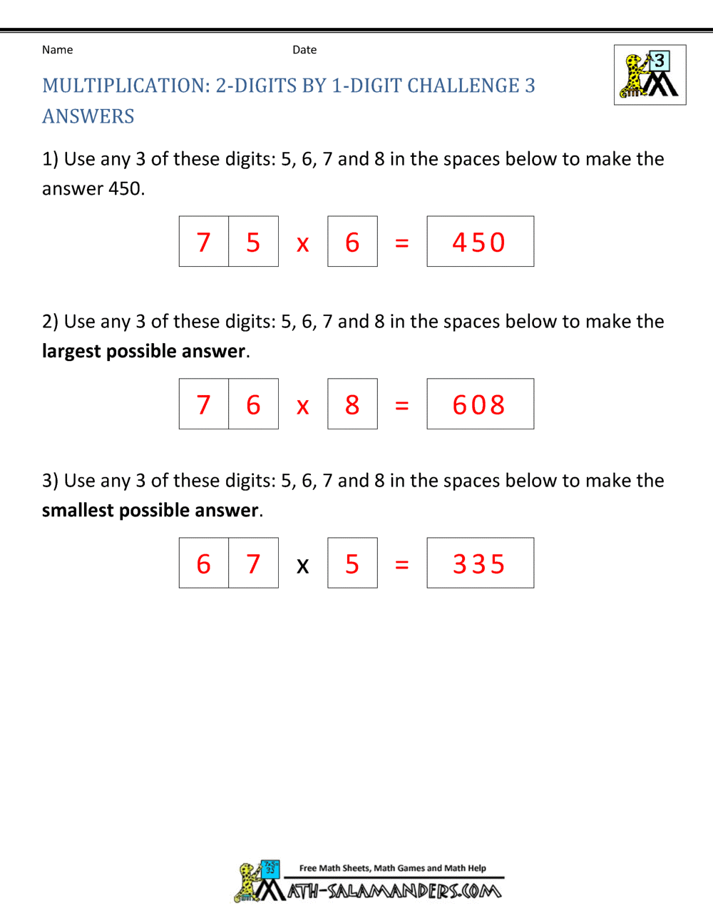Luckily, there are lots of free and paid tools that can compress a pdf file in just a few easy steps. 2 Digit Multiplication Worksheet
