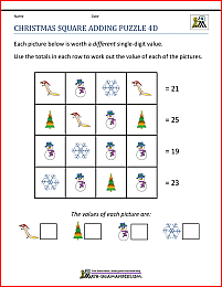 Free christmas worksheets for kindergarten to grade 5. Math Christmas Activities 4th Grade