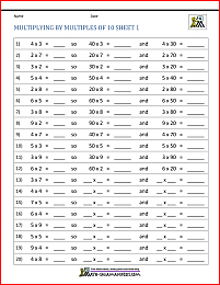 Multiplication is one of the essential elements of mathematics, though it can be a challen. Multiplying By Multiples Of 10