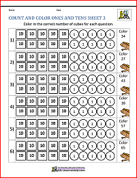 place value ones and tens worksheets