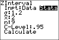 Confidence Intervals For The Mean Using The Ti83 Or 84 Graphing Calculator Mathbootcamps