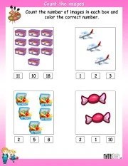 counting ukg math worksheets page 2