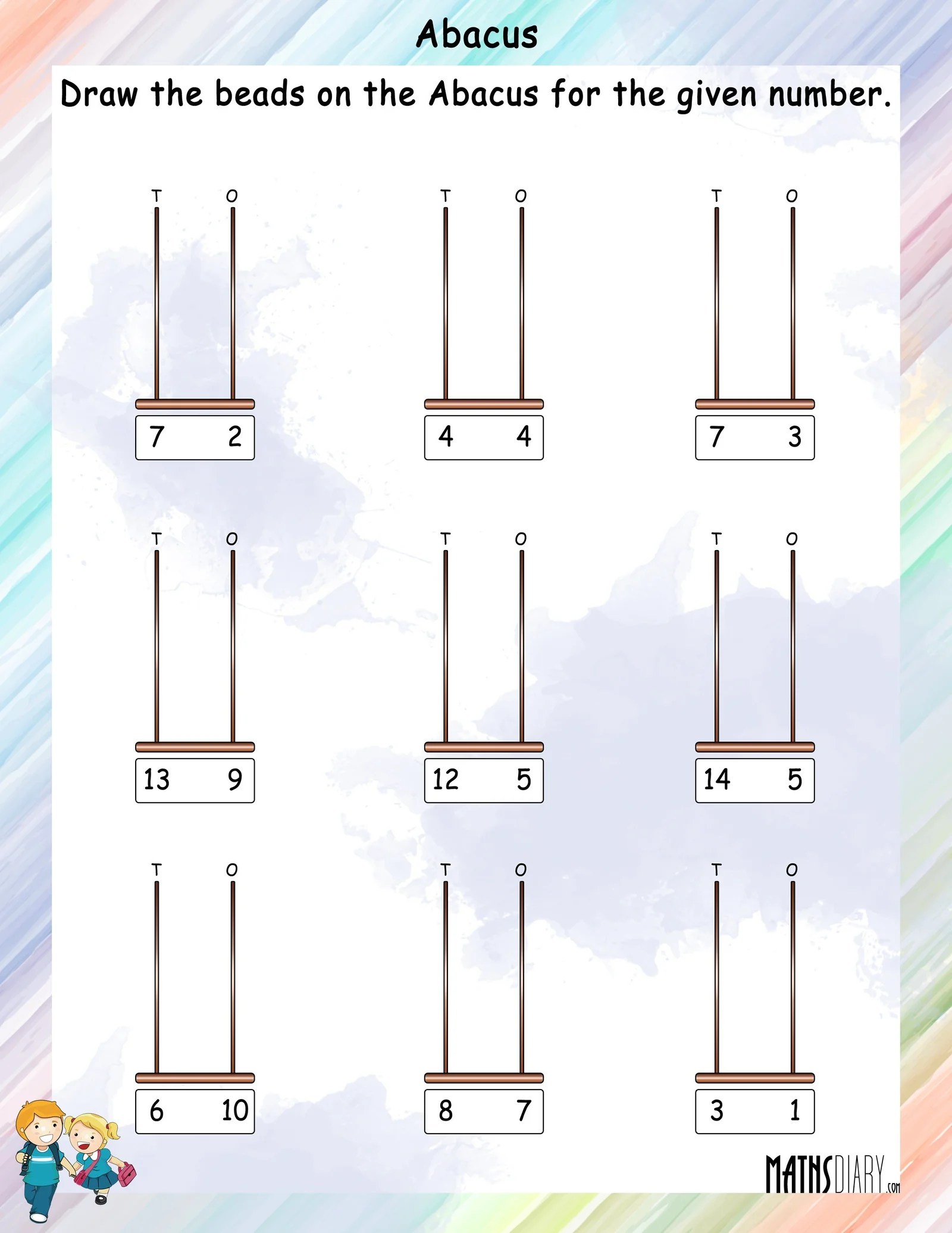 abacus grade 1 math worksheets