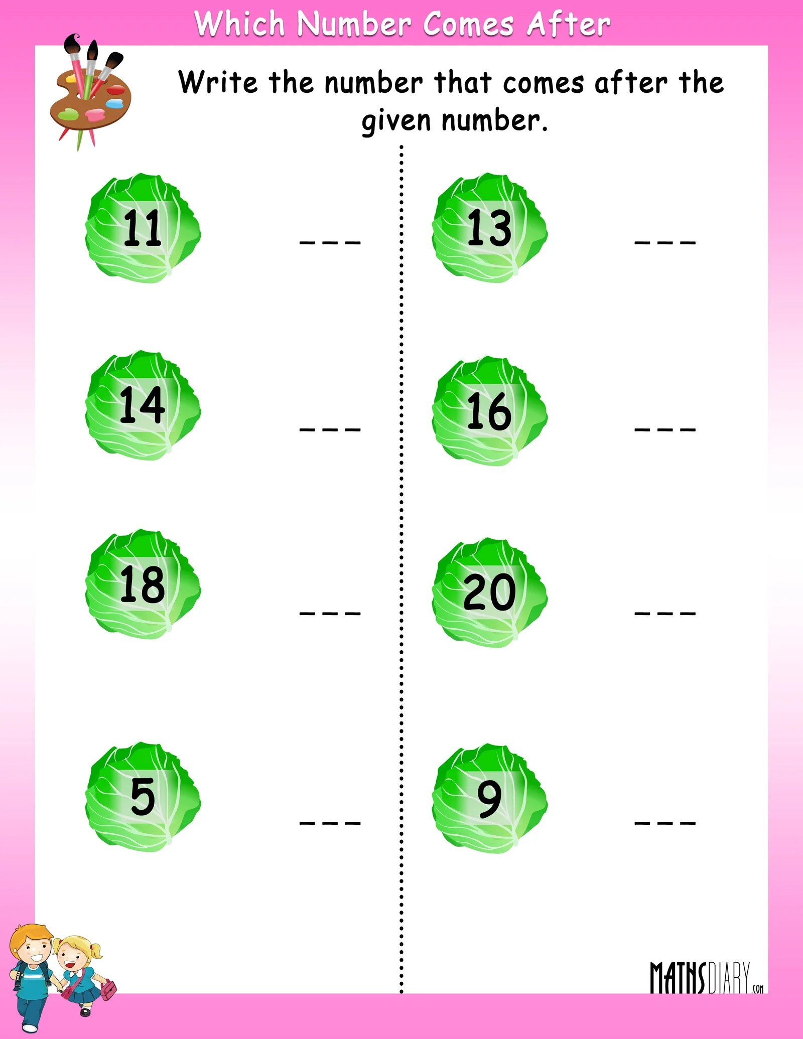 numbers that comes after math worksheets mathsdiarycom