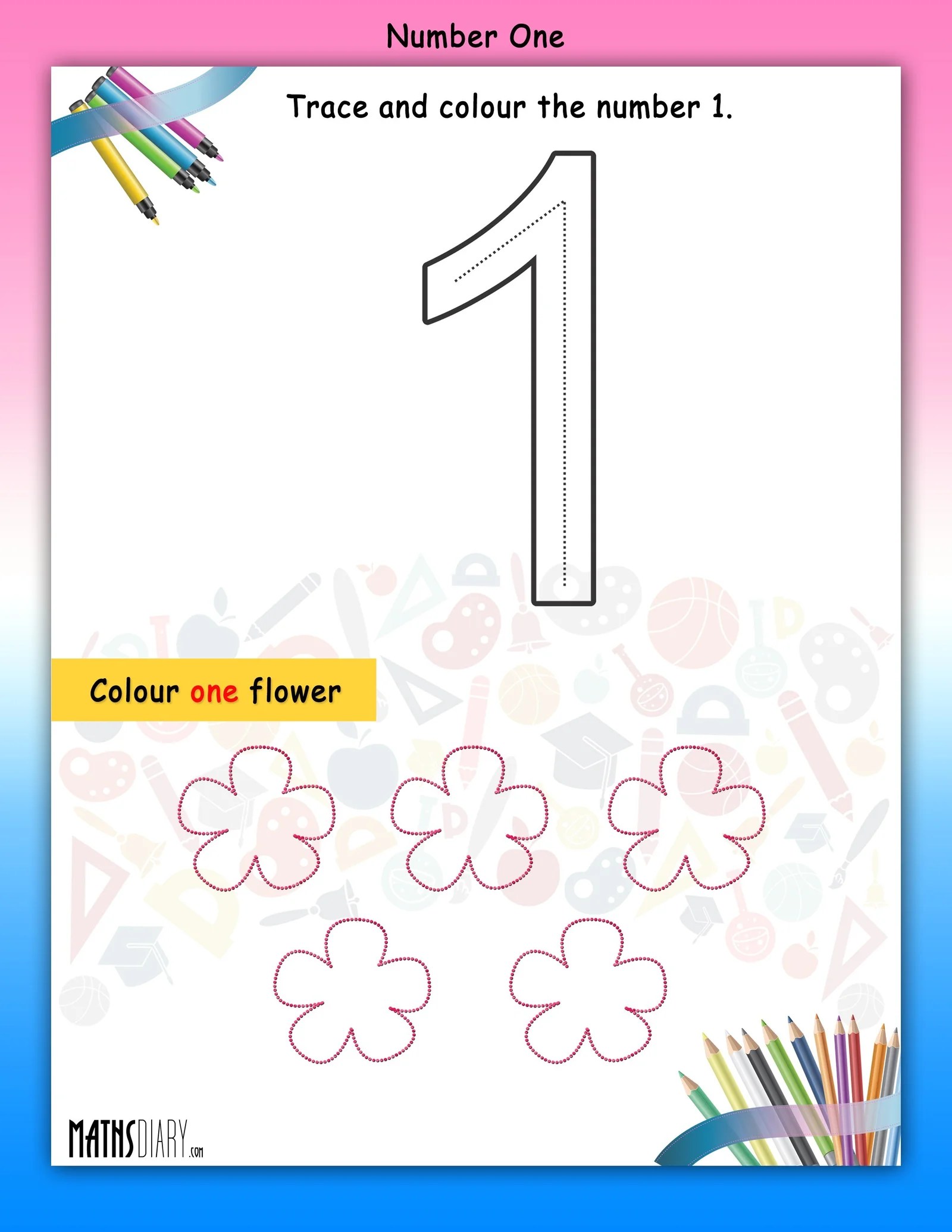 counting math worksheets
