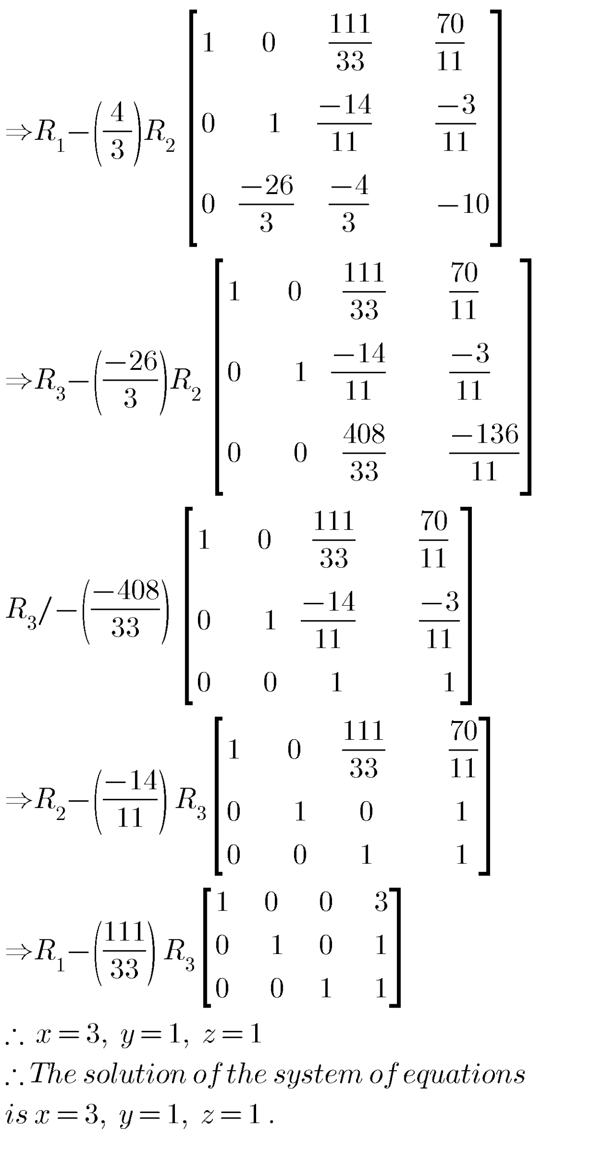 Matrices solutions,inter maths 1a chapter 3 solutions - MATHS GLOW