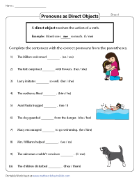 This product can be used as a formative . Direct Object And Indirect Object Worksheets