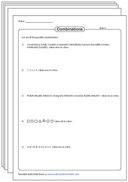 The permutation or combination of 7c4 is 35. Permutation And Combination Worksheets