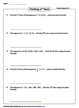 Arithmetic sequences and series worksheet or 1st grade geometry worksheets for students. Sequence And Series Worksheets