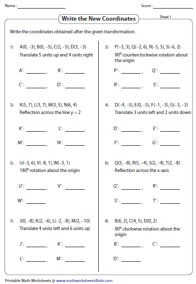 24.09.2021 · chemistry unit 1 worksheet 6 dimensional analysis answer key. Transformation Worksheets - Reflection, Translation, Rotation