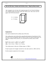 2d and 3d area volume and surface area worksheets