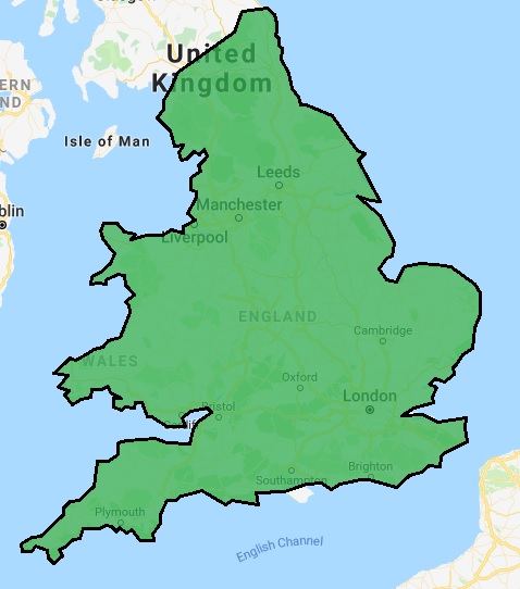 Locations covered for training courses