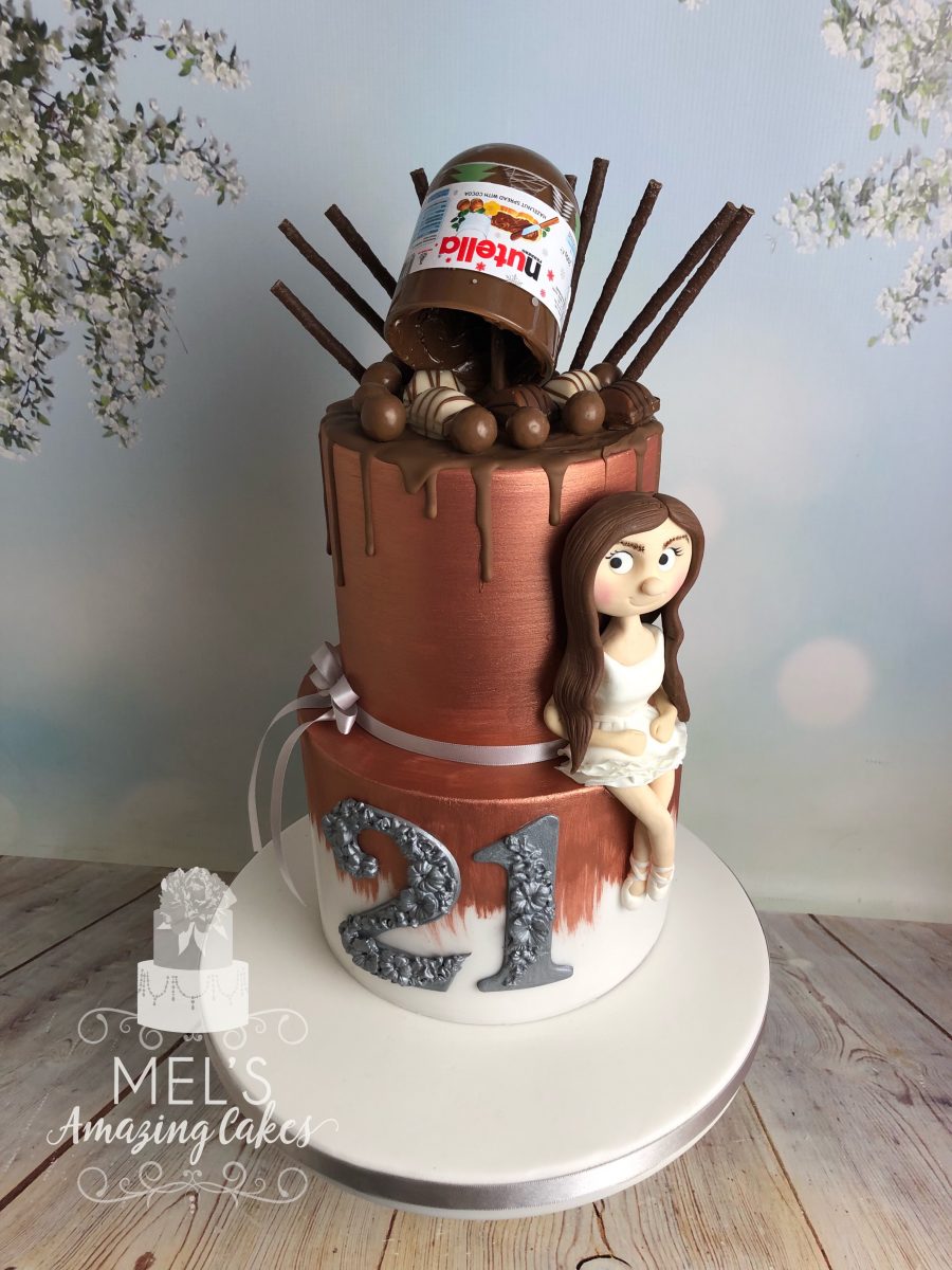 picture Female Rose Gold 21St Birthday Cakes mels amazing cakes