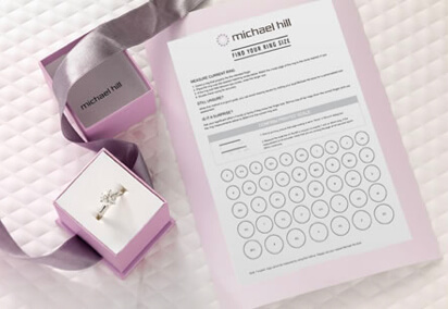 ring and jewellery sizing guide at michael hill canada