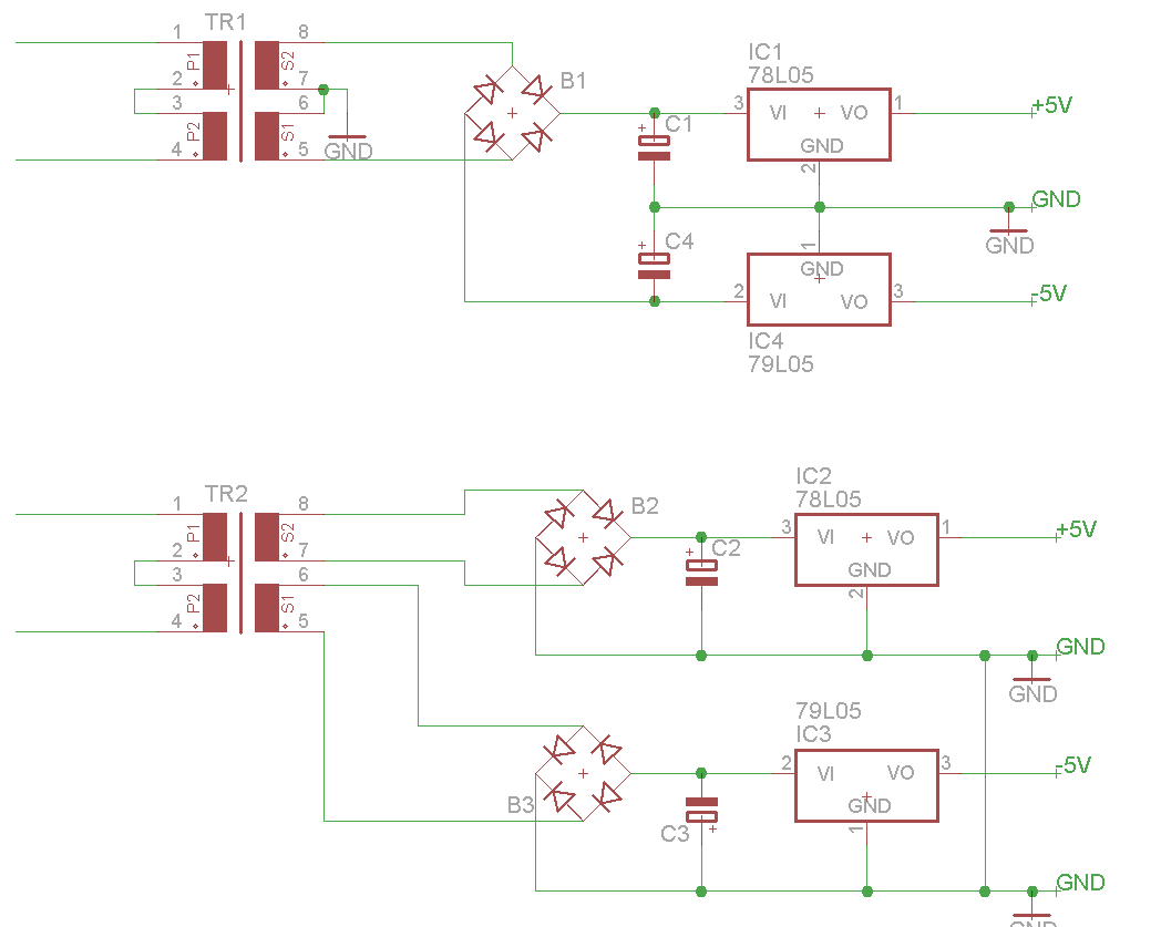 · kalkulieren sie eine wartezeit . Trafo, symmetrische Spannung - Mikrocontroller.net