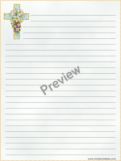 Hide the eggs throughout the classroom or outside, if you can, and invite your students to participate in this. Printable Easter Cross Writing Paper With Matching Envelope