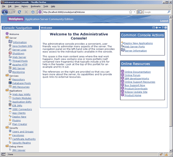 Mobilefish Com A Tutorial About Websphere Application Server Community Edition Installing Websphere Application Server Community Edition V2 1 1 1 Includes Examples