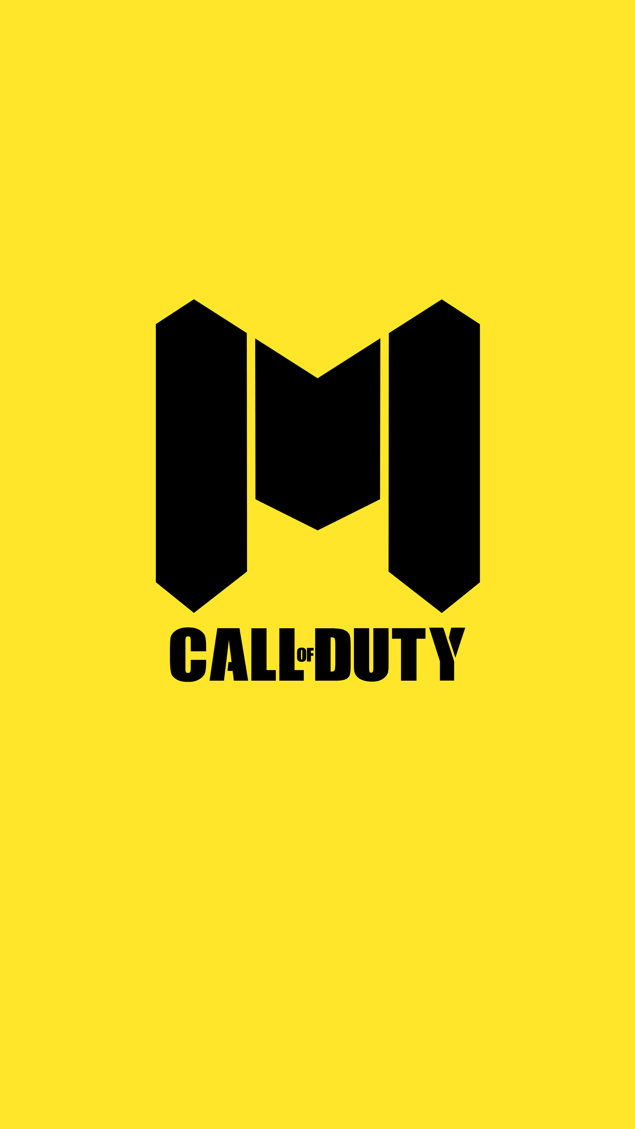 call of duty mobile versions have the best controls ever. Call Of Duty Mobile Logo Yellow Background 4k Ultra Hd Mobile Wallpaper