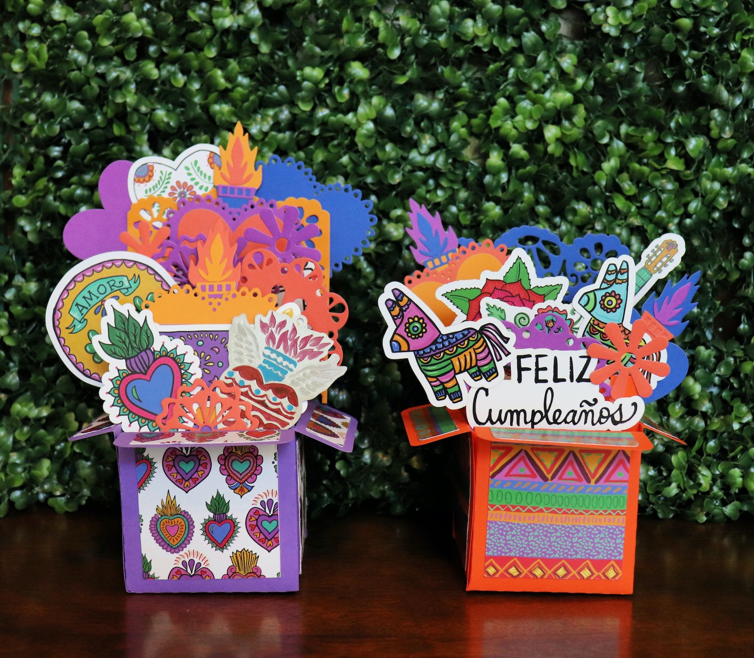 Exploding Card Box Fiesta Themed - Morena's Corner