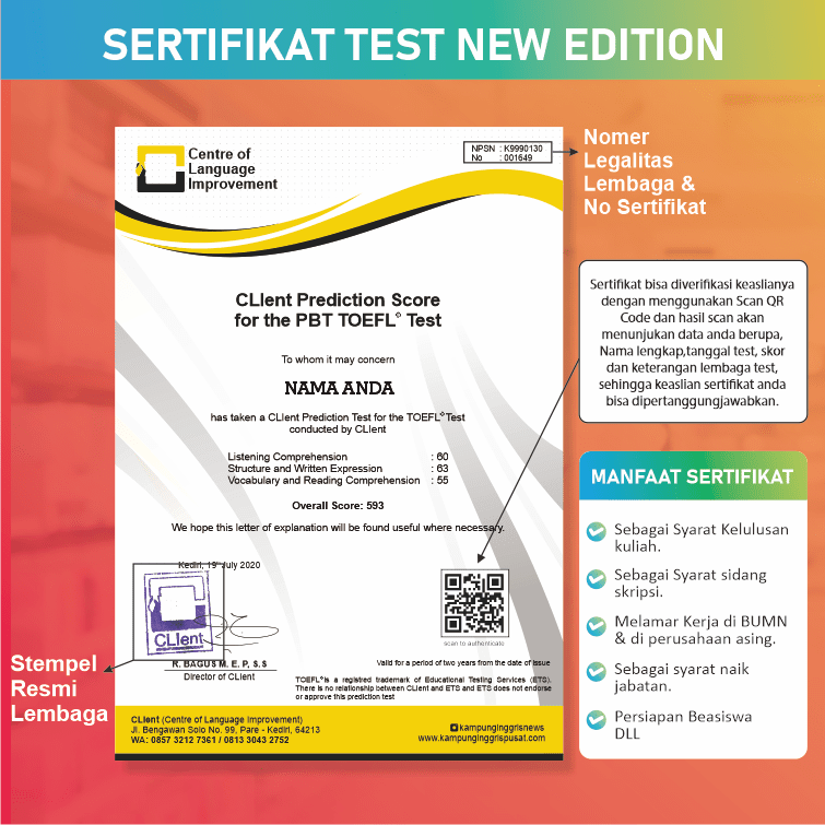 Contoh soal tes toefl reading comprehension tahun 2018 dan jawaban pembahasan. Test Toefl Onlie Dirumahsaja Tes Toefl Online Bersertifikat