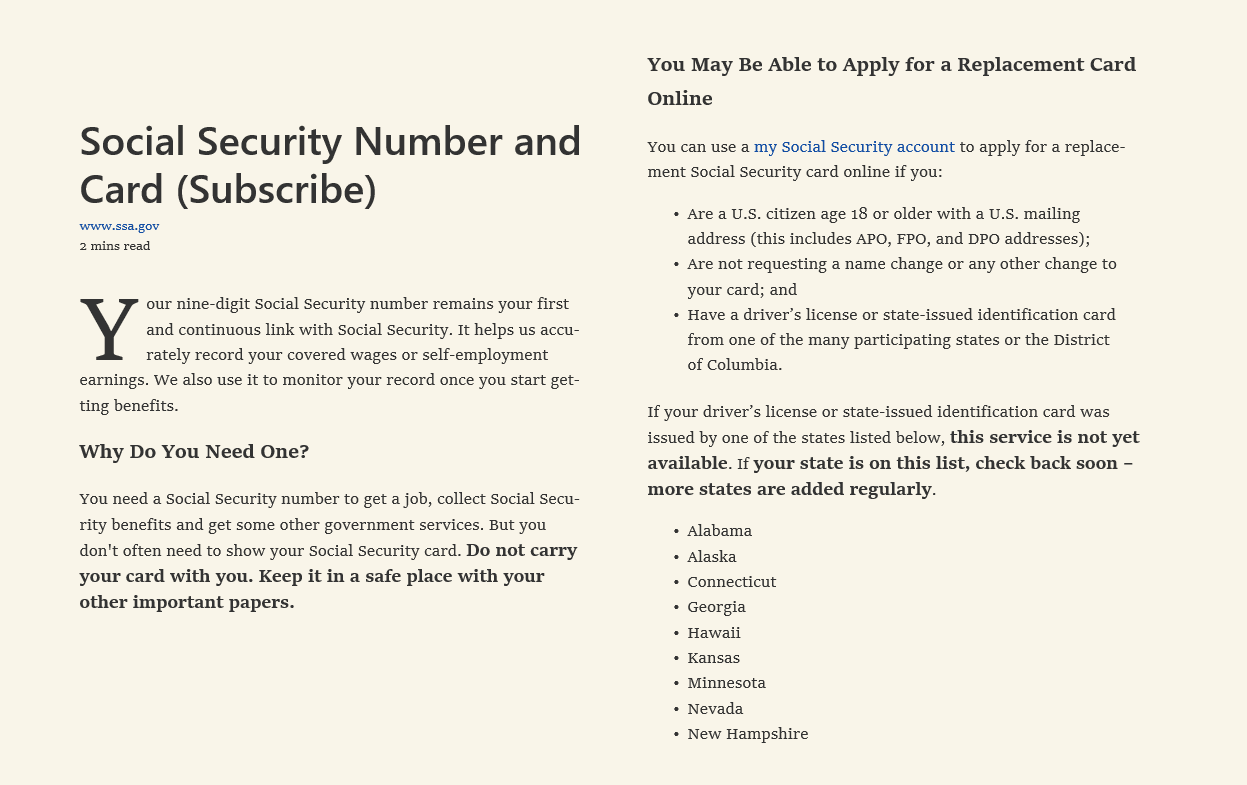 For those who are planning retirement, knowing the answer regarding what does medicare cost is essential because retirees are paying more than ever before for their healthcare expenses. Can I Order A Replacement Social Security Card For My Child Online | Gemescool.org