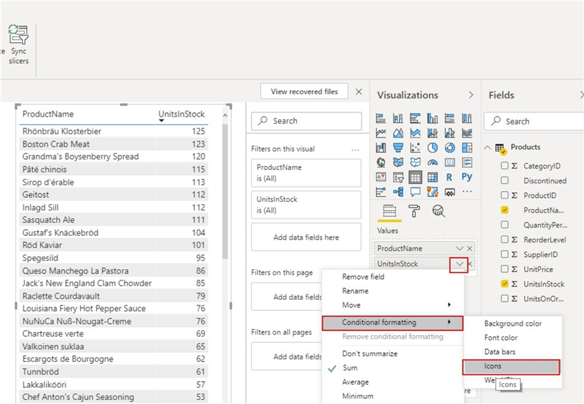 Power Bi Rag Icons Custom Conditional Formatting